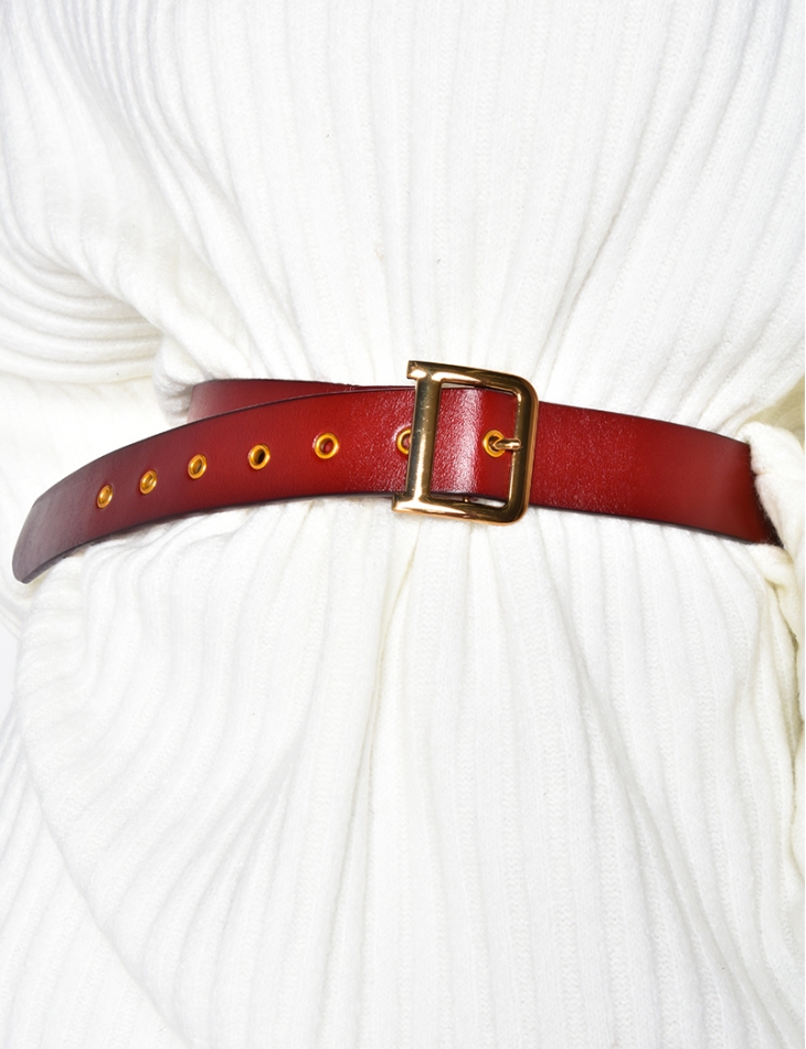 Ceinture en cuire à boucle