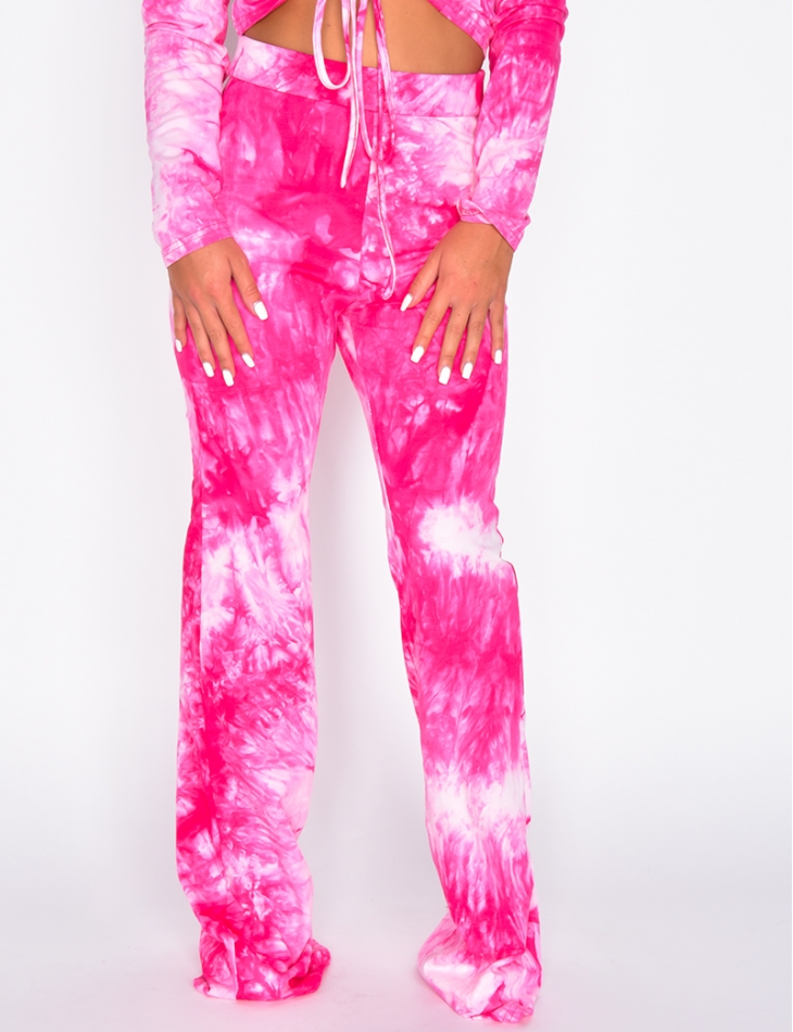 Pantalon patte d'eph tie and dye