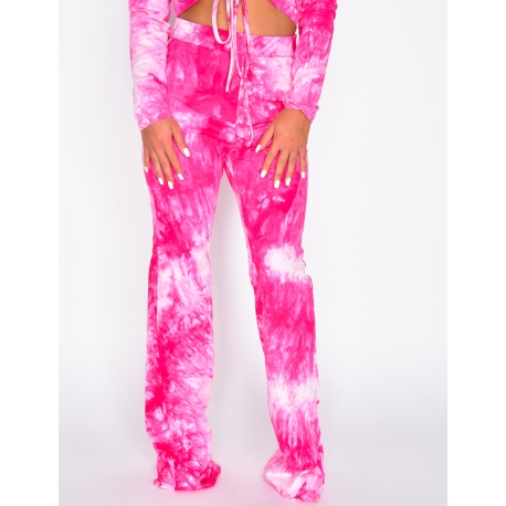 Pantalon patte d'eph tie and dye