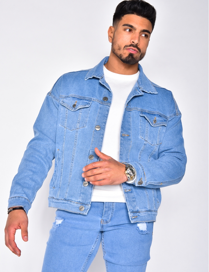 Jacket en jean homme sale