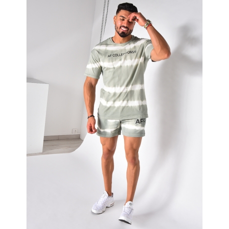 Ensemble t-shirt et short tie and dye "AF Collection"