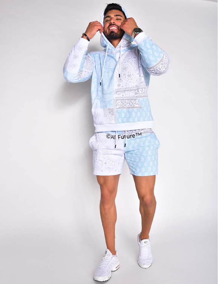 Ensemble sweat et short motif bandana