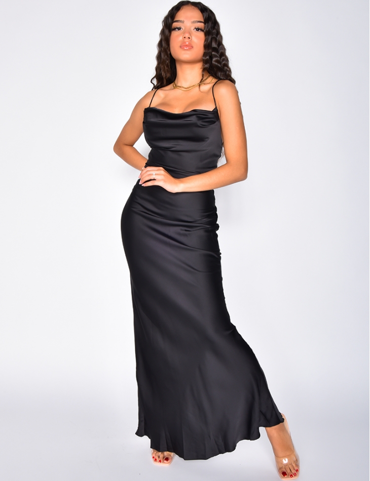 Robe fluide fashion satin