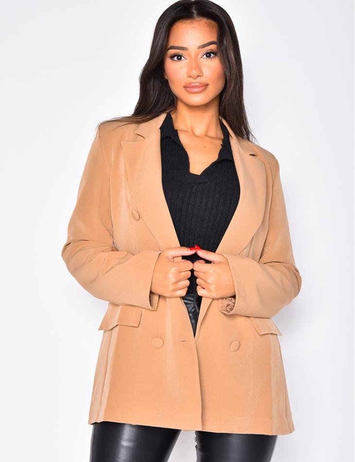 Boyfriend blazer with shoulder pads