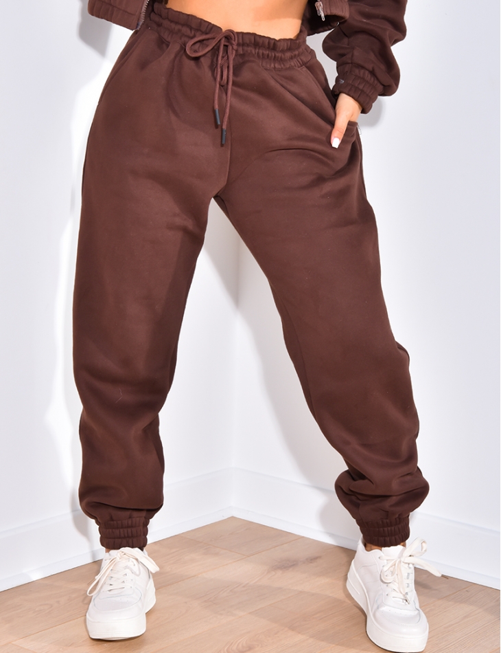 Pantalon de jogging molletonné