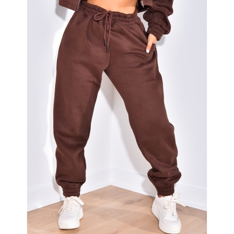 Pantalon de jogging molletonné