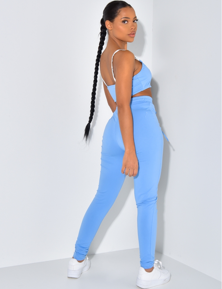 Jeans Industry Bralette and Jogging Bottoms Co ord