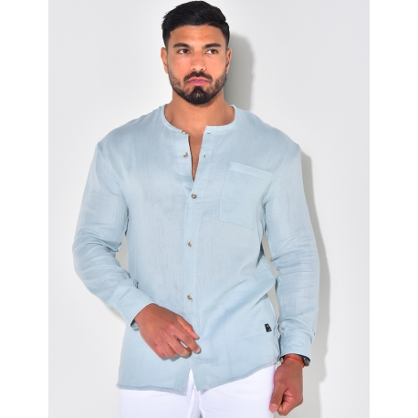 Chemise fine col rond