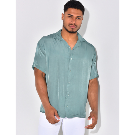 Chemise fluide irisée homme