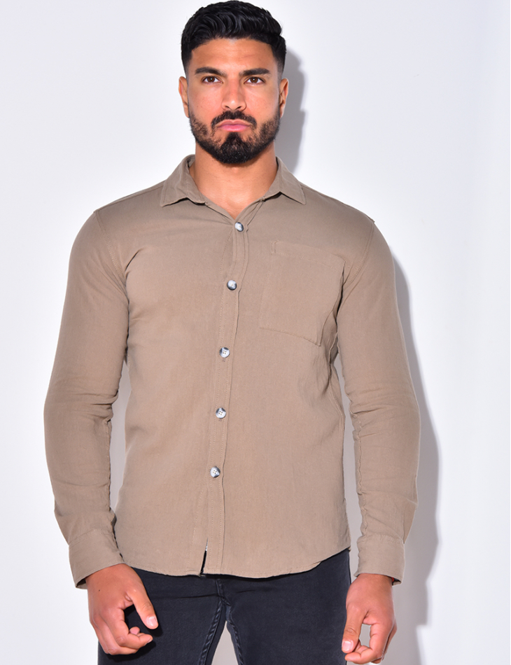 Chemise fine manches longues