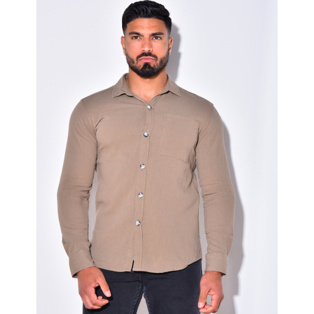 Chemise fine manches longues