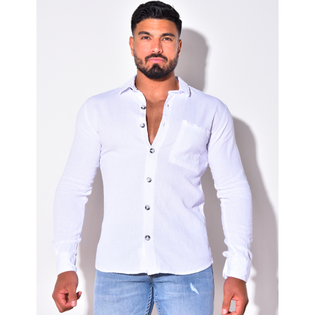 Chemise fine manches longues