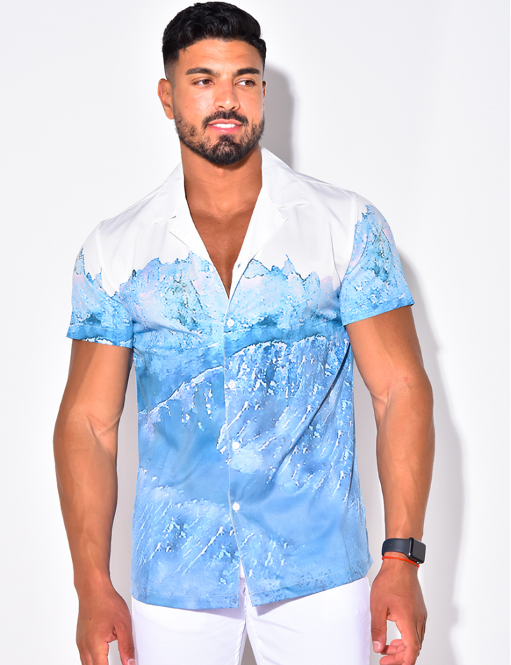 Chemise bi-color