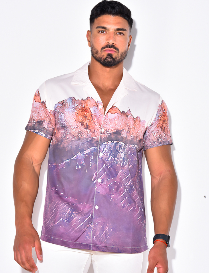 Chemise bi-color