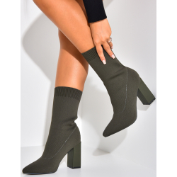 Bottines chaussettes argent best sale