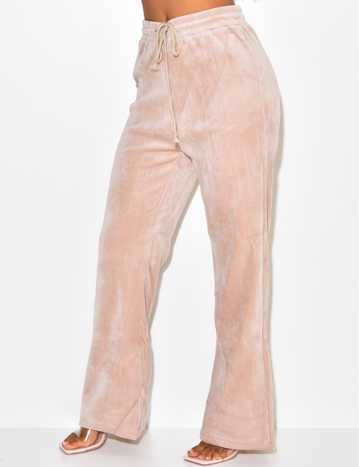 pantalon de jogging en velours