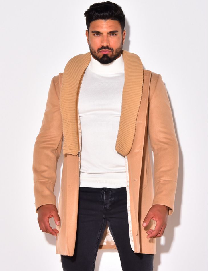 Manteau col avec doublure