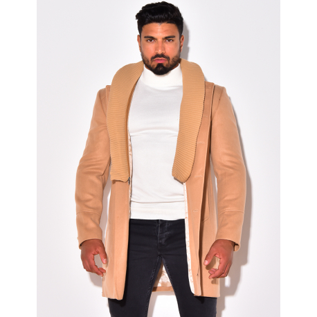 Manteau col avec doublure