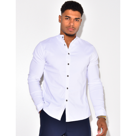 Chemise manches longues col rond