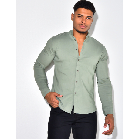 Chemise manches longues col rond