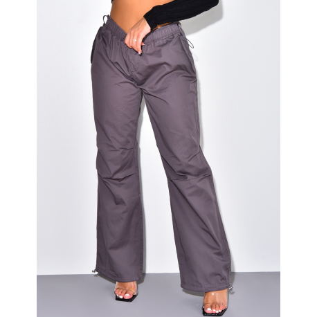 Pantalon large effet cargo