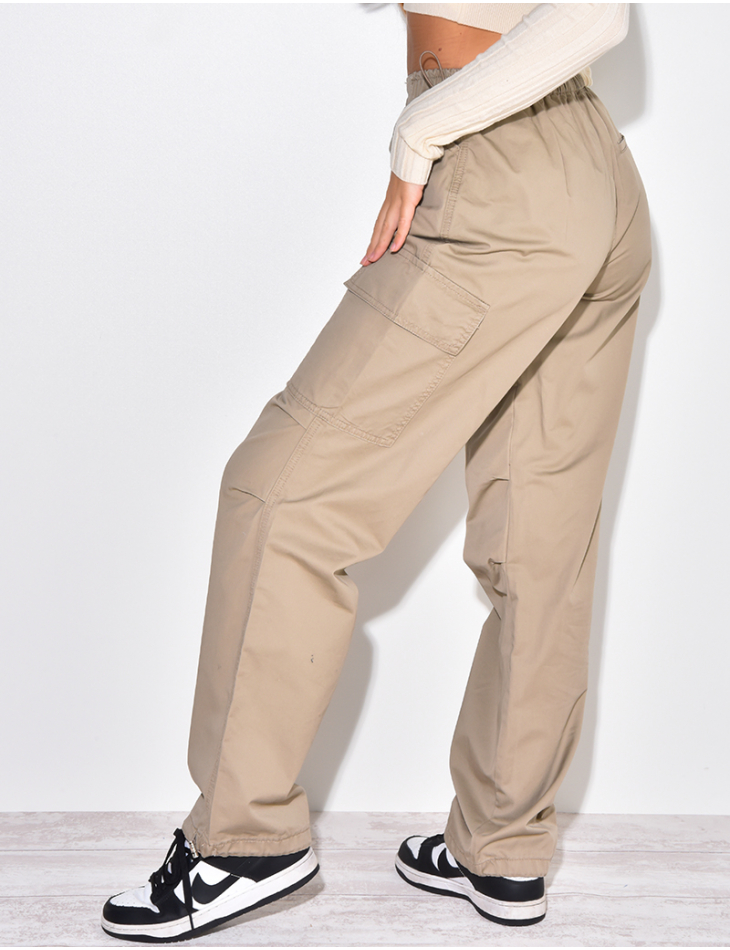 Pantalon large cargo sale