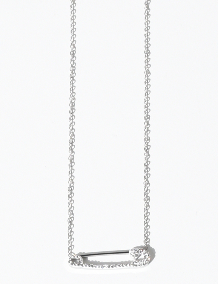 Collier avec trombone en strass