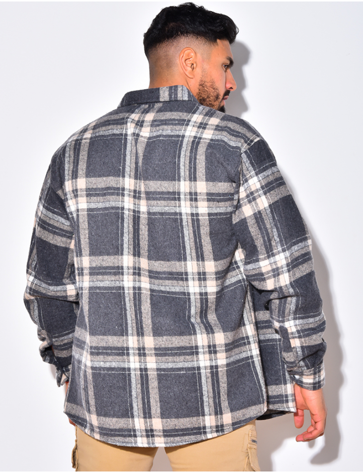 Chemise a carreaux oversize homme sale