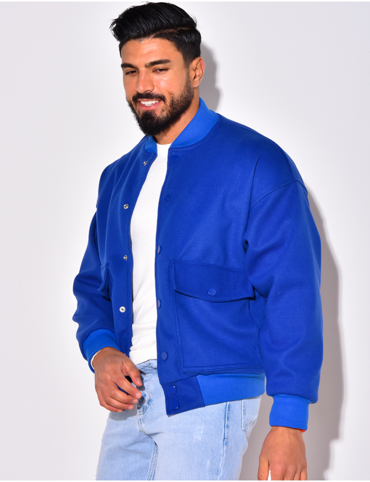 Bomber Jacket with Pockets