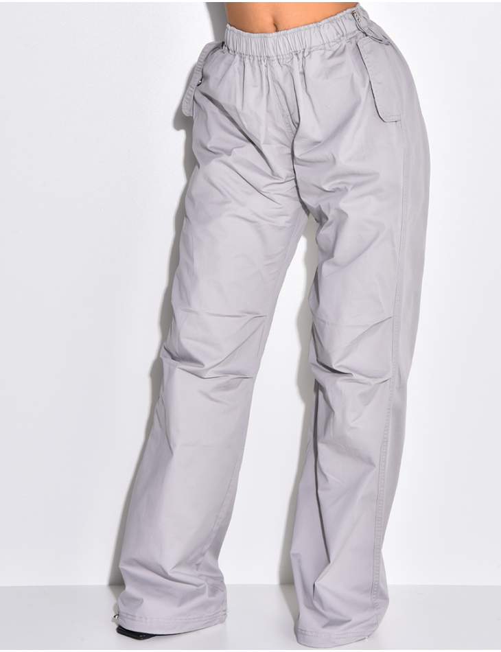 Pantalon cargo avec élastique