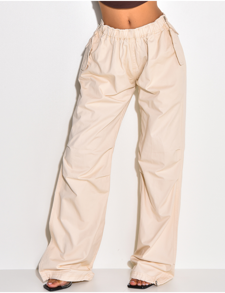 Pantalon cargo avec élastique