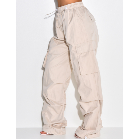 Pantalon crago large avec élastique