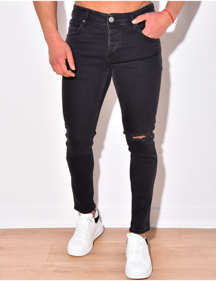 Jeans homme destroy au genou