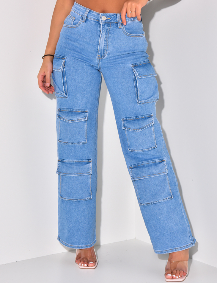 Jeans large multipoches