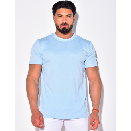 T-shirt homme côtelé