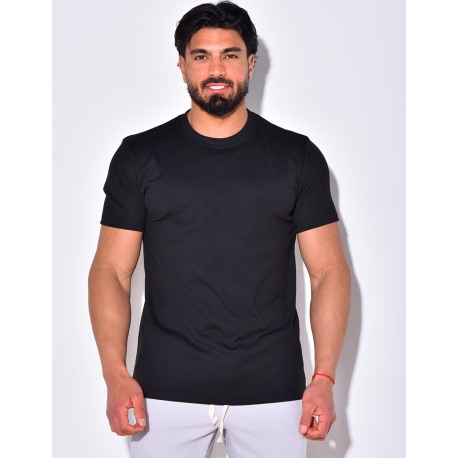 T-shirt homme côtelé