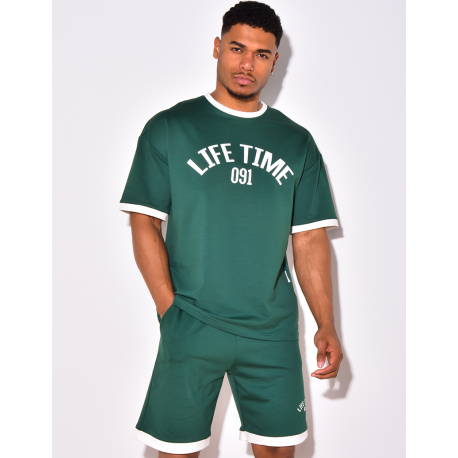 Ensemble short et t-shirt "Life time"