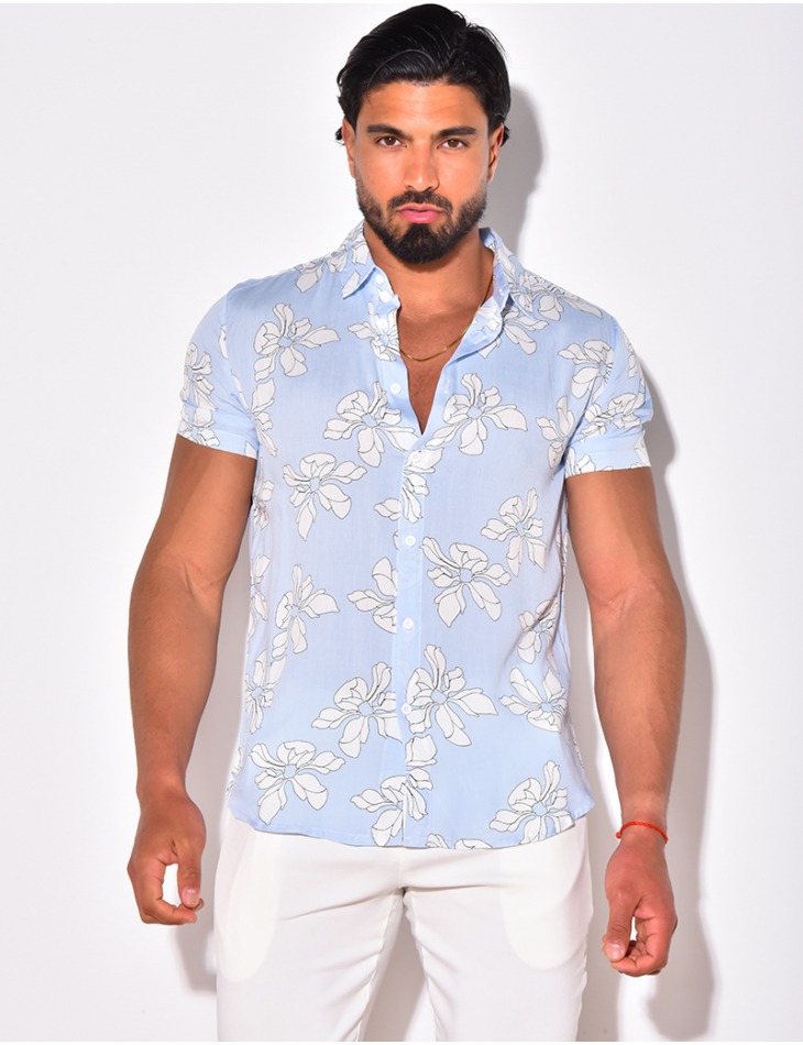 Chemise légère à fleurs