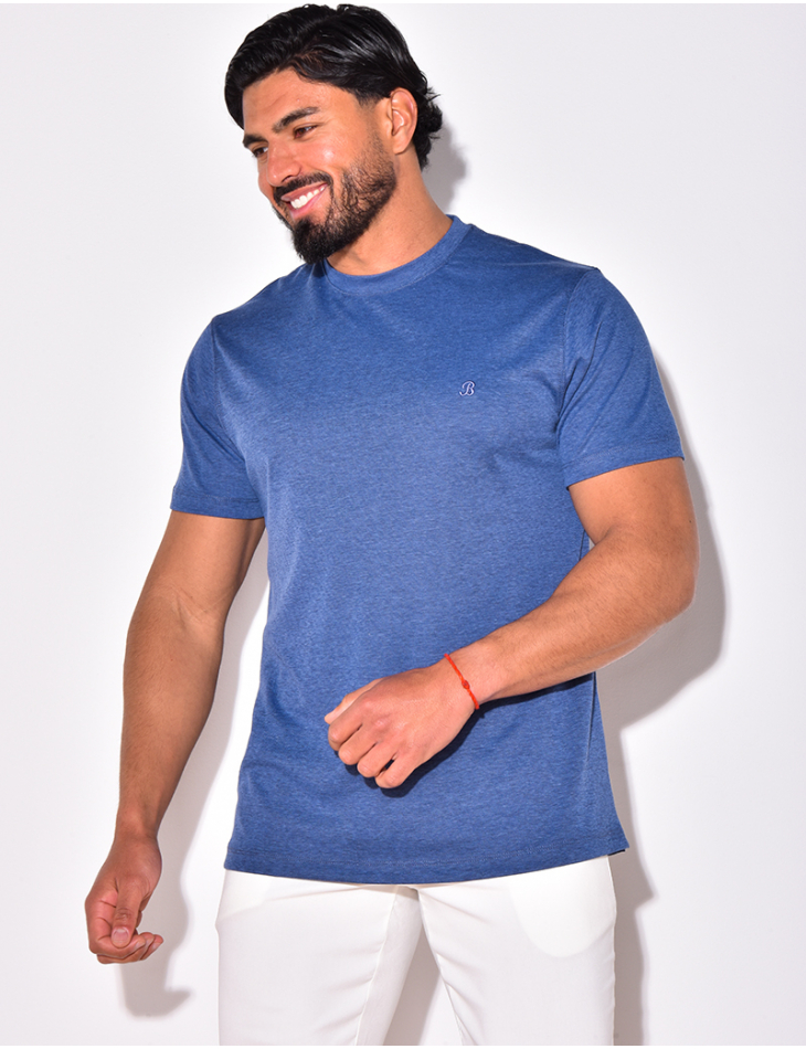 T-shirt basic brodé "B"