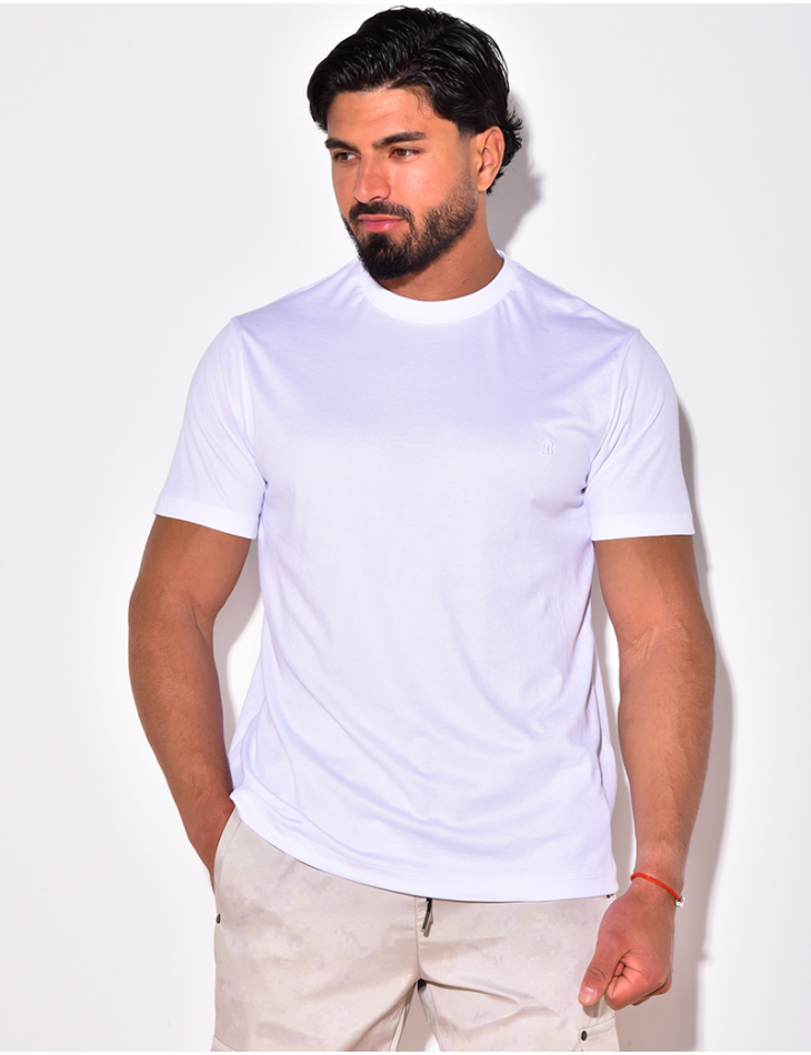 T-shirt basic brodé "B"