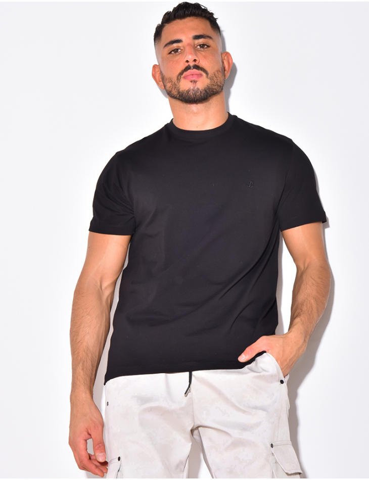 T-shirt basic brodé "B"