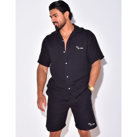 Ensemble short et chemise "Less But Better"