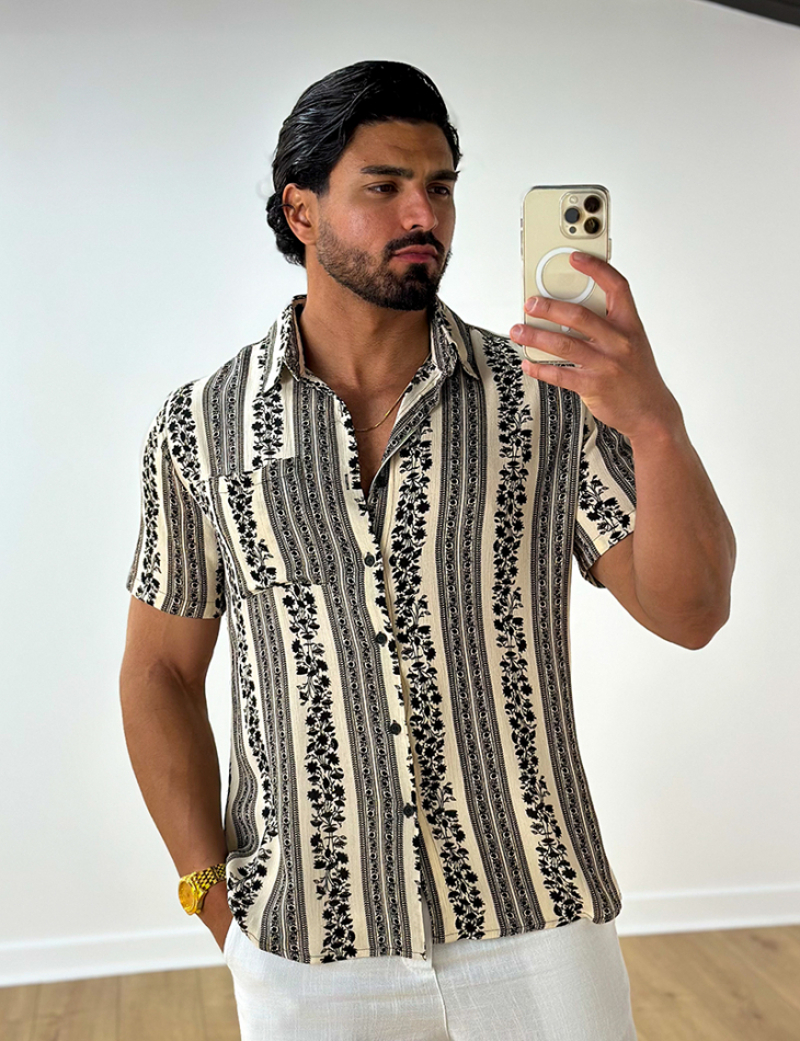 Chemise fluide à motif