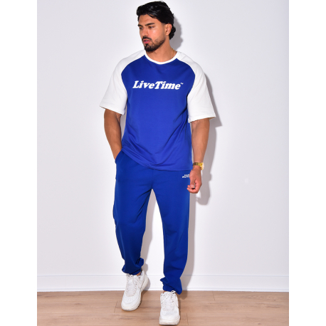 Ensemble t-shirt et pantalon " Life time"