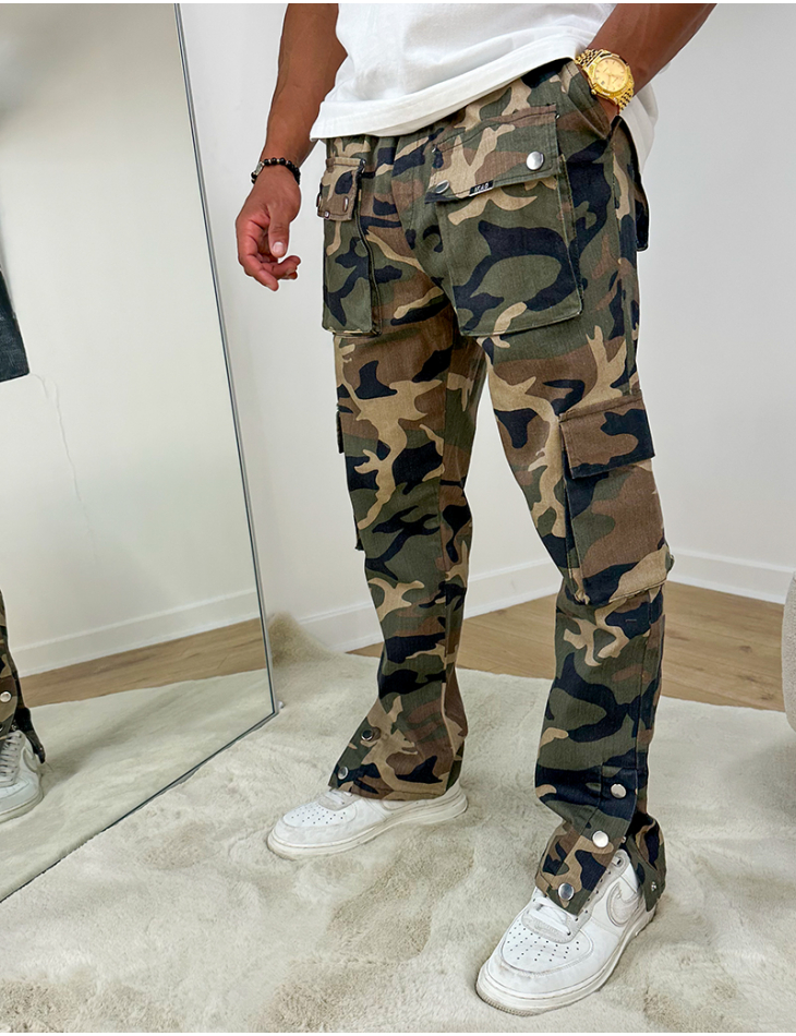 Pantalon cargo camouflage