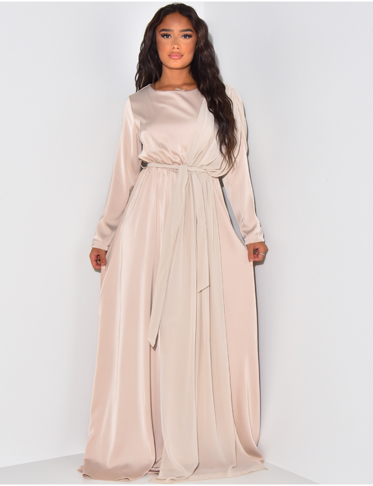 Robe longue à nouer