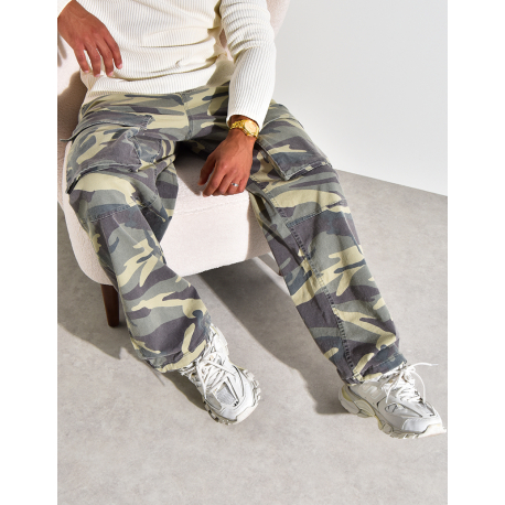 Pantalon à poches camouflage