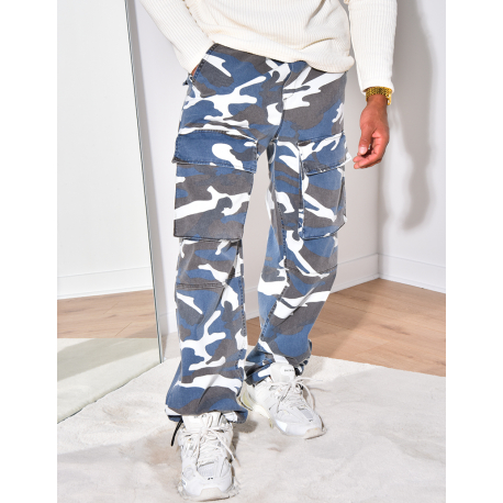 Pantalon à poches camouflage