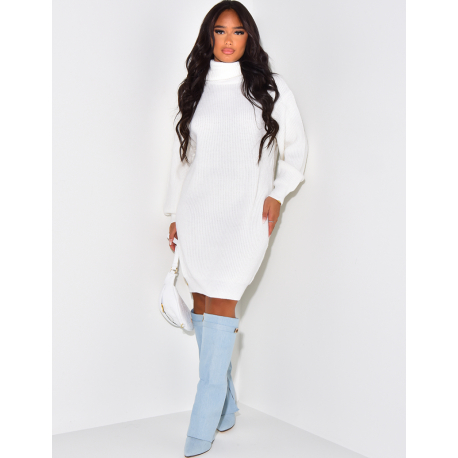 Polo Neck Jumper Dress