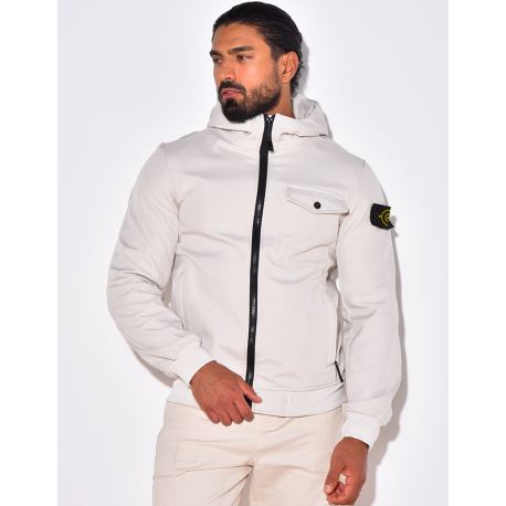 Slim hooded jacket